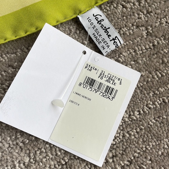 Salvatore Ferragamo 100% silk scarf—NEW WITH TAGS! - Picture 4 of 7